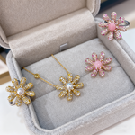 Sunflower Necklace - Gold Plated 925 Silver Factory