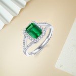 Lab Grown Diamond Ring - Emerald Cut Wholesale