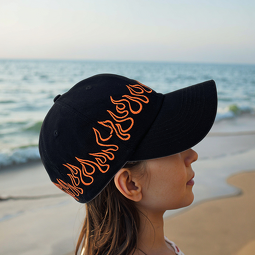 Trucker Hat Factory - Flame Embroidery Custom