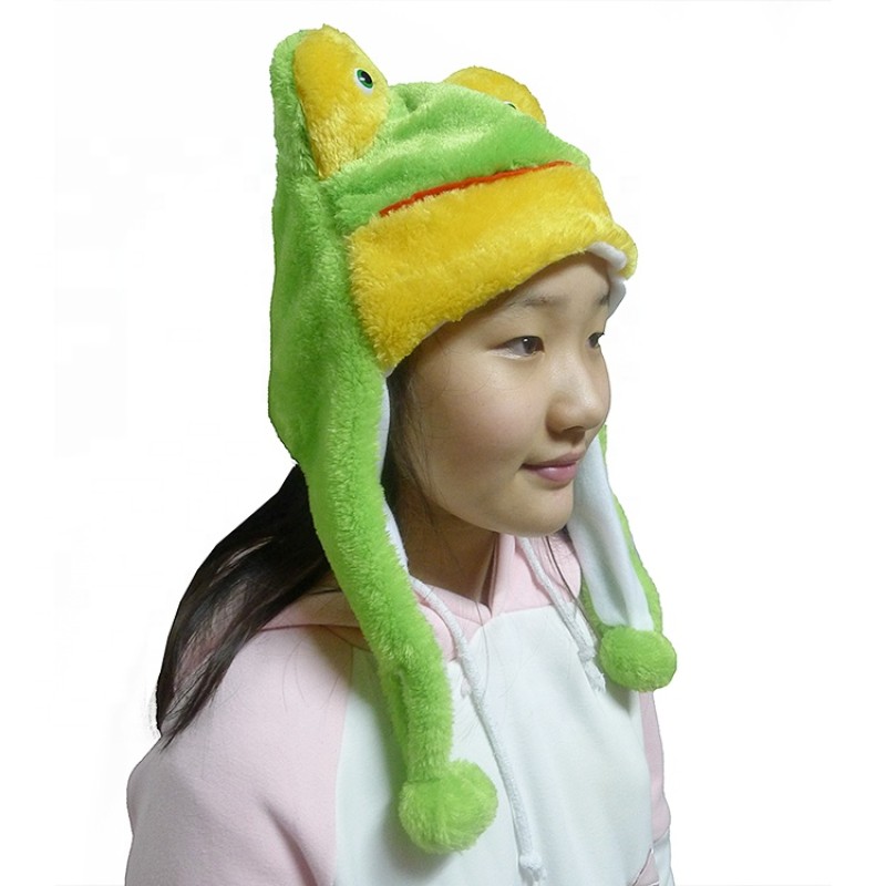 Plush Frog Hat Manufacturer - Winter Warm Ear Straps
