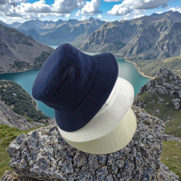 Bucket Hat Manufacturer - Denim Zipper Custom