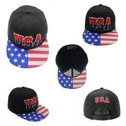 Baseball Cap Manufacturer - Flat Brim Flag Custom