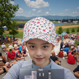 Girls Baseball Cap Manufacturer - Floral Design Wholesale