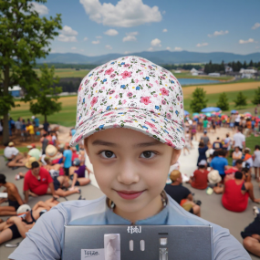 Girls Baseball Cap Manufacturer - Floral Design Wholesale