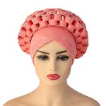Head Scarf Bonnet - African Rhinestone