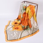 Satin Scarf - 90*90 Geometric Print Factory