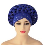 Head Scarf Bonnet - African Rhinestone