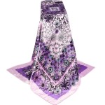 Satin Silk Scarf - American Large Floral
