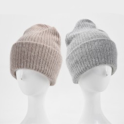 Rabbit Hair Hat - Soft Knit Cute Factory