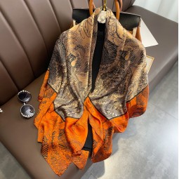 Imitation Silk Scarf - Custom Printed Striped