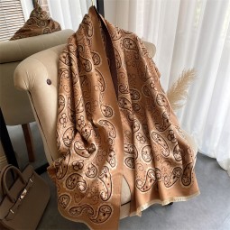 Polyester Shawl - Retro Cashew Print Factory