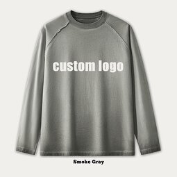 Men's Long Sleeve T-Shirt - Plain Pocket Wholesale