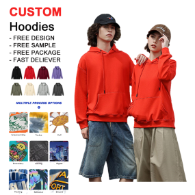 Men's Hoodies - Wholesale Casual Solid Heavyweight