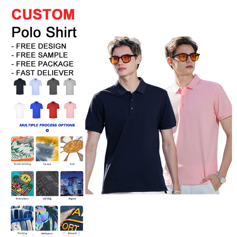 Men's Polo T-Shirt - Wholesale Well-Designed Printed