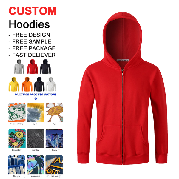 Men's Hoodie - High Quality Slim Fit Embroidered