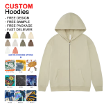 Men's Zip-up Hoodie - Factory Custom Neck Factory