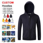 Men's Zip Hoodie - Luxury French Terry Custom