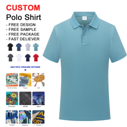 Men's Polo Shirt - Custom Golf Dry-Fit Embroidered