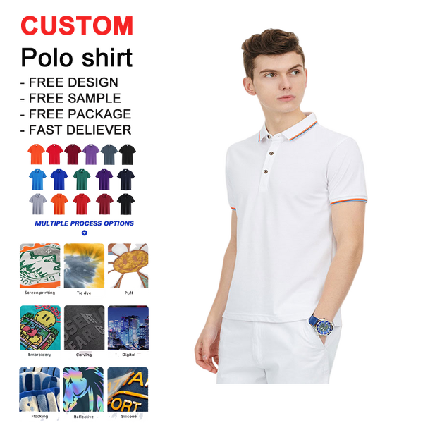 Men's Polo Shirts - Custom Embroidery Logo Factory