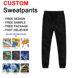 Men's Sweatpants - Custom Logo 100% Cotton Factory