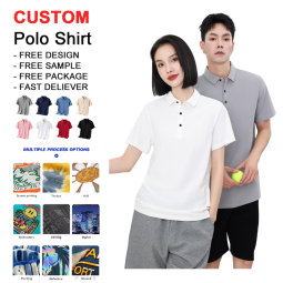 Unisex Polo Shirt - Custom Quick Dry Printed Factory