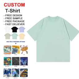Men's T-Shirt - Wholesale Oversized Knitted Pocket