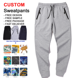Men's Jogger Pants - Custom Logo Printed OEM