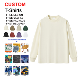 Men's T-Shirt - Long Sleeve Digital Print Wholesale