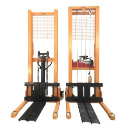 Semi Electric Stacker Factory - 400kg 2 Ton Manual Forklift