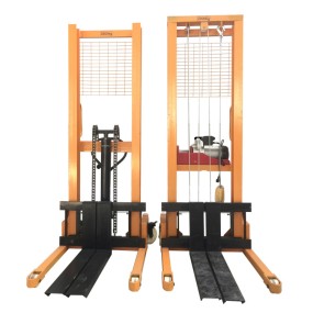 Semi Electric Stacker Factory - 400kg 2 Ton Manual Forklift