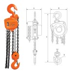 Non-sparking Chain Block Supplier - HS Type 1 Ton Manual
