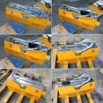 Magnetic Plate Lifter - 1 Ton 600kg Clamps