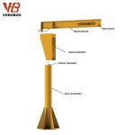Wall-Mounted Jib Crane - 3 Ton Adjustable Arm