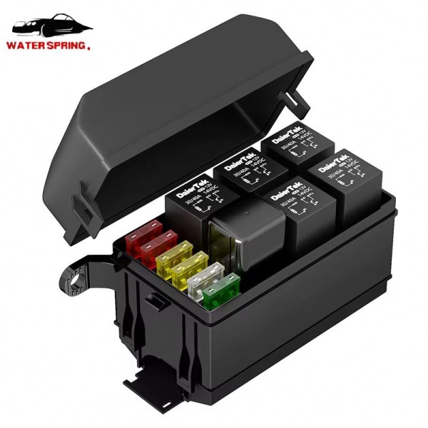 Fuse Relay Box Factory - 12V Waterproof 6 Way with ATC Fuses Kit