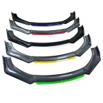 Universal Front Bumper Lip Factory - Gloss Black Red Two-Tone Body Kit