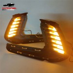 Hyundai Elantra LED DRL Factory - Fog Lights Cover Daytime Running Light