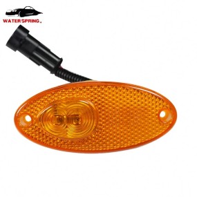 Oval LED Side Marker Lights Factory - 24V Yellow Red Truck Trailer
