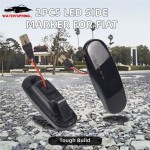 Fiat LED Side Marker Lamp Factory - 2pcs Smoked 5W Replacement