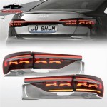 Audi A6 C8 LED Tail Lights Factory - 2019-2023 8000k Red JUSHUN