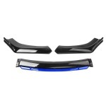 Universal Front Bumper Lip Factory - Gloss Black Red Two-Tone Body Kit