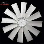 Truck Engine Fan Blades Factory - 12 Nylon Leaves Plastic Impeller
