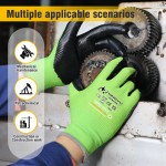Nitrile Palm Coated Gloves - Rubber Nylon