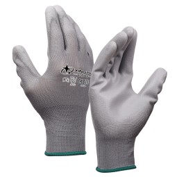 PU Coated Work Gloves - EN388 Safety Nylon