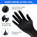 Disposable Nitrile Gloves - Black Powder Free