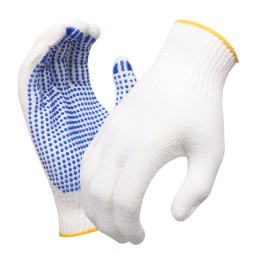 PVC Dotted Working Gloves - Blue Anti-Slip