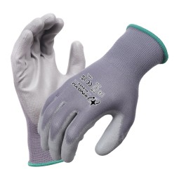 PU Safety Work Gloves - 13G Custom With Logo
