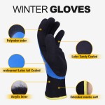 Cold-Weather Work Gloves - Men's Latex Sandy