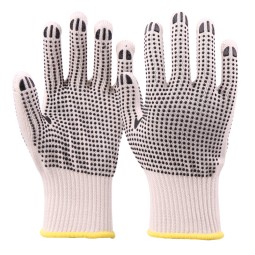 PVC Dotted Safety Gloves - Cotton Printed