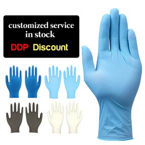 Disposable Nitrile Gloves - Custom Logo Box