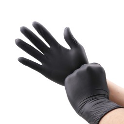 Disposable Nitrile Gloves - 6Mil Black Touch